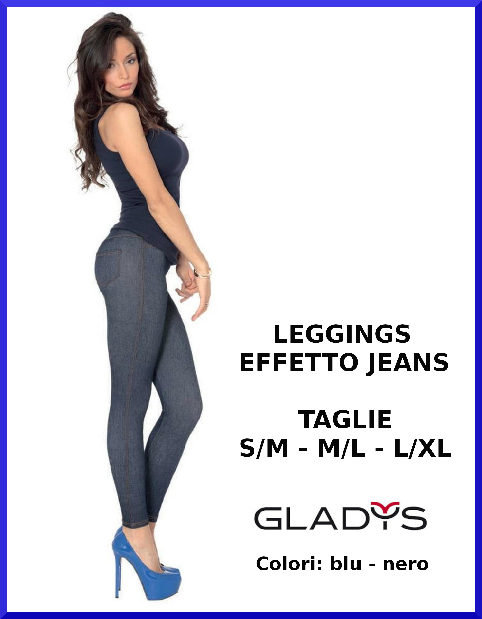 Leggings Gladys estivi effetto jeans